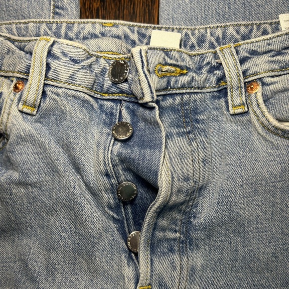 Light Blue Distressed Jeans - Picture 3 of 7